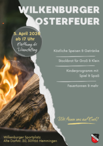 Flyer fuer Verein im Grunge Stil in Grau Gelb Braun